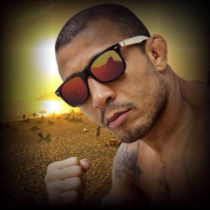 Jose Aldo Crossed gafas de sol de madera